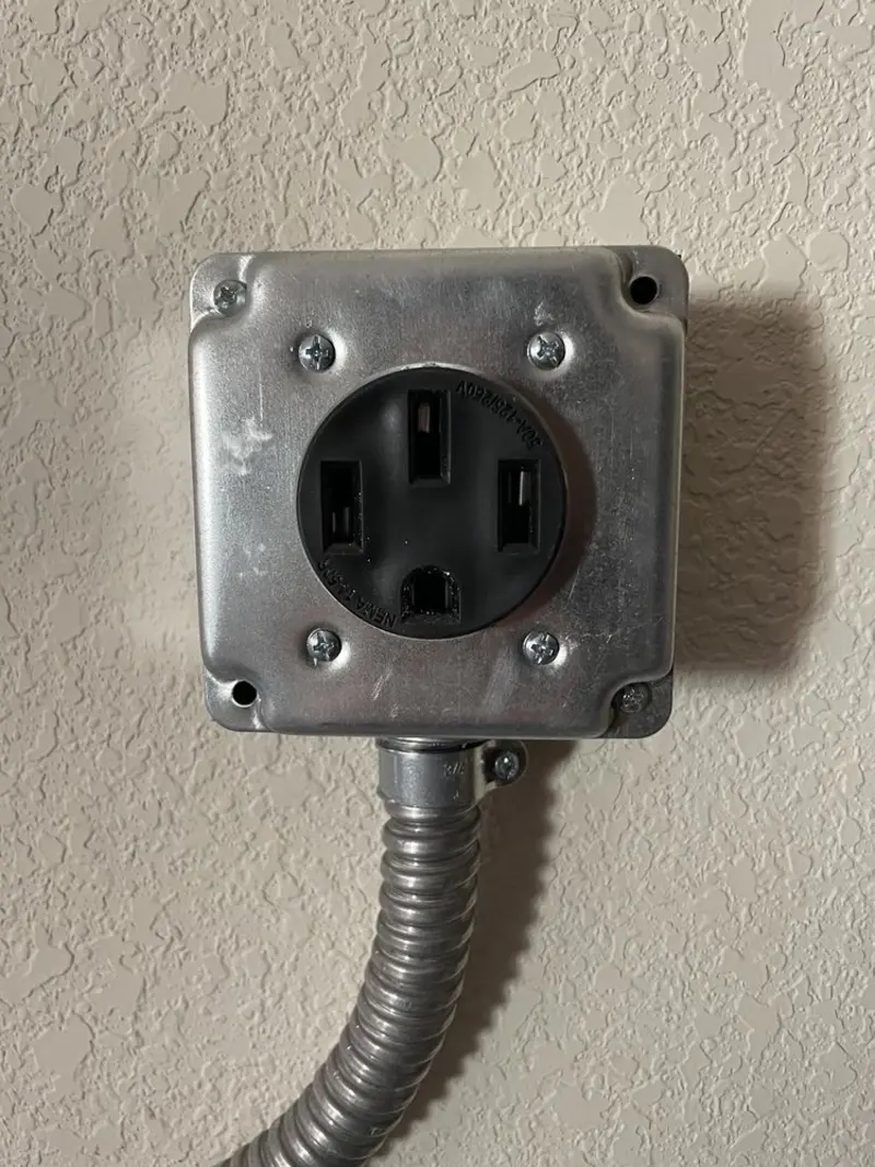 NEMA 14-50 outlet installed for Smart Home Electrical in Cheviot